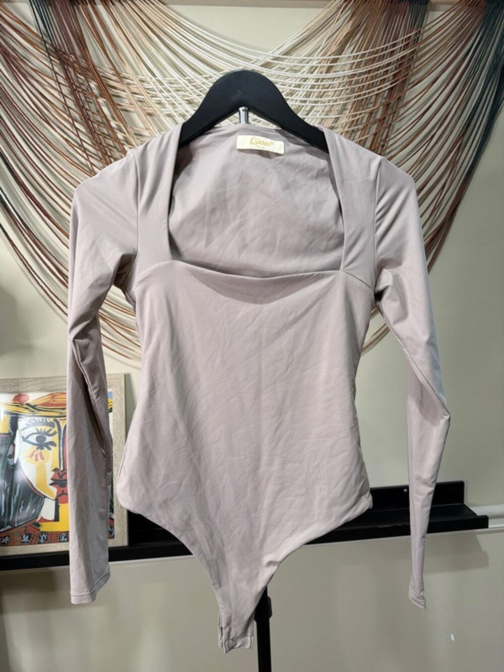 3 for $9 Quinsen square neck, bodysuit tong, S EUC 2746